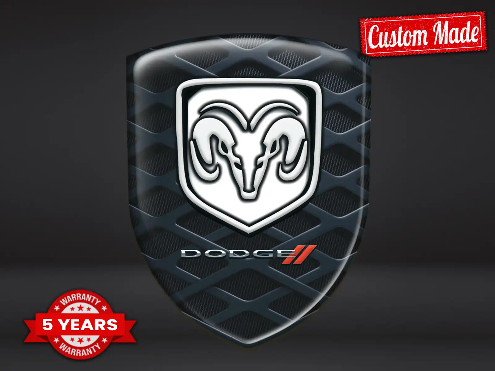 Dodge Emblème Bombé Max Robuste Élégant Pro Performance